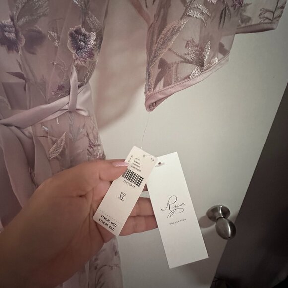 Rya Collection Juliette 3/4 Sleeve Embroidered Robe - Picture 6 of 6